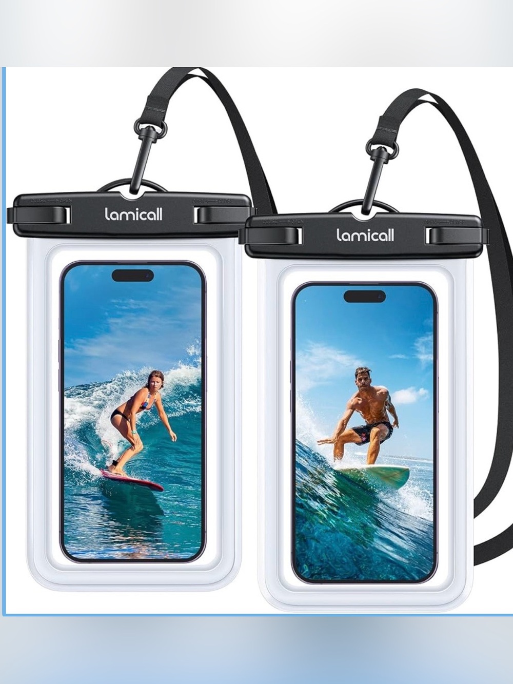 Lamicall waterproof phone pouch-2 pack